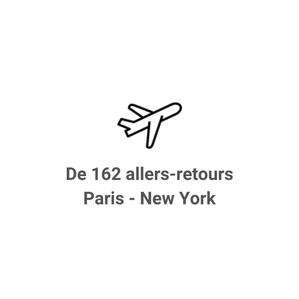 De 162 allers-retours Paris - New York